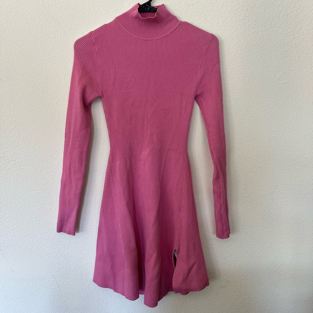Zara Pink Knit Mini Dress